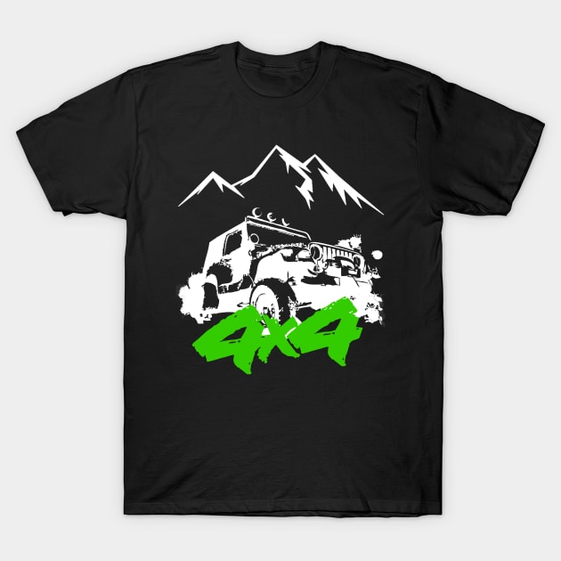 Offroad 4x4 T-Shirt by gaplexio